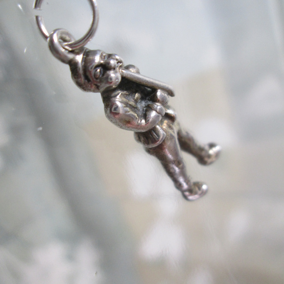 Silver Bracelet Charm CLARINET PLAYER Woodwind - Picture 3 of 6